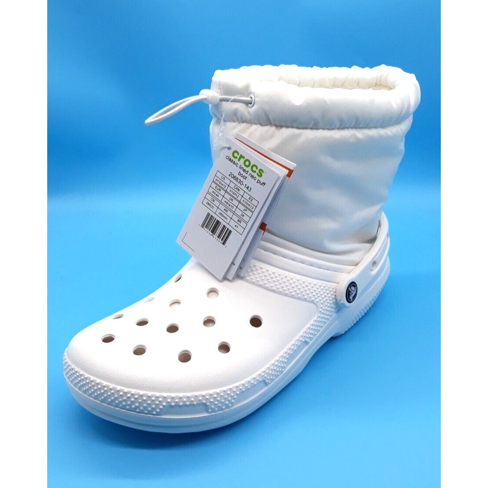 Crocs Lined Neo Puff Boots Men Size 10 / Women 12 New - Picture 2 of 12
